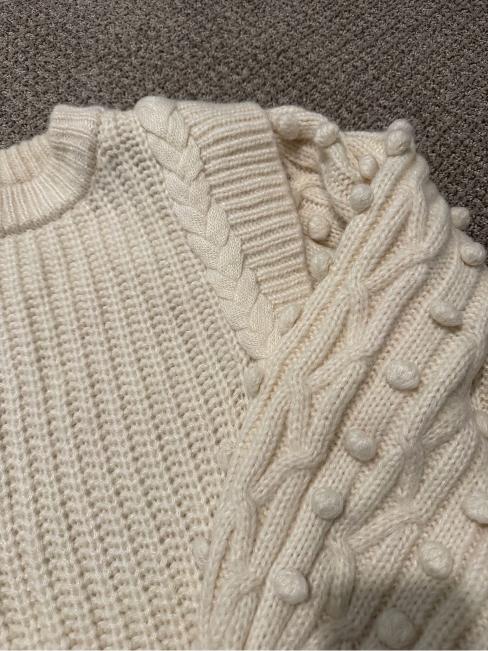 Farm Rio Shaker-Stitch Cropped Sweater - Picture 4 of 7